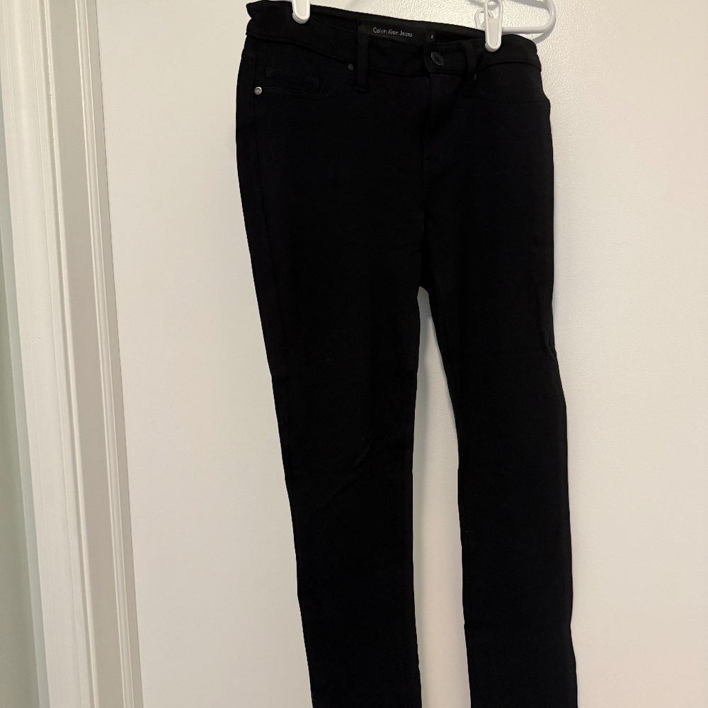 Calvin Klein Black Skinny Pants - Soft Stretch - Size 2